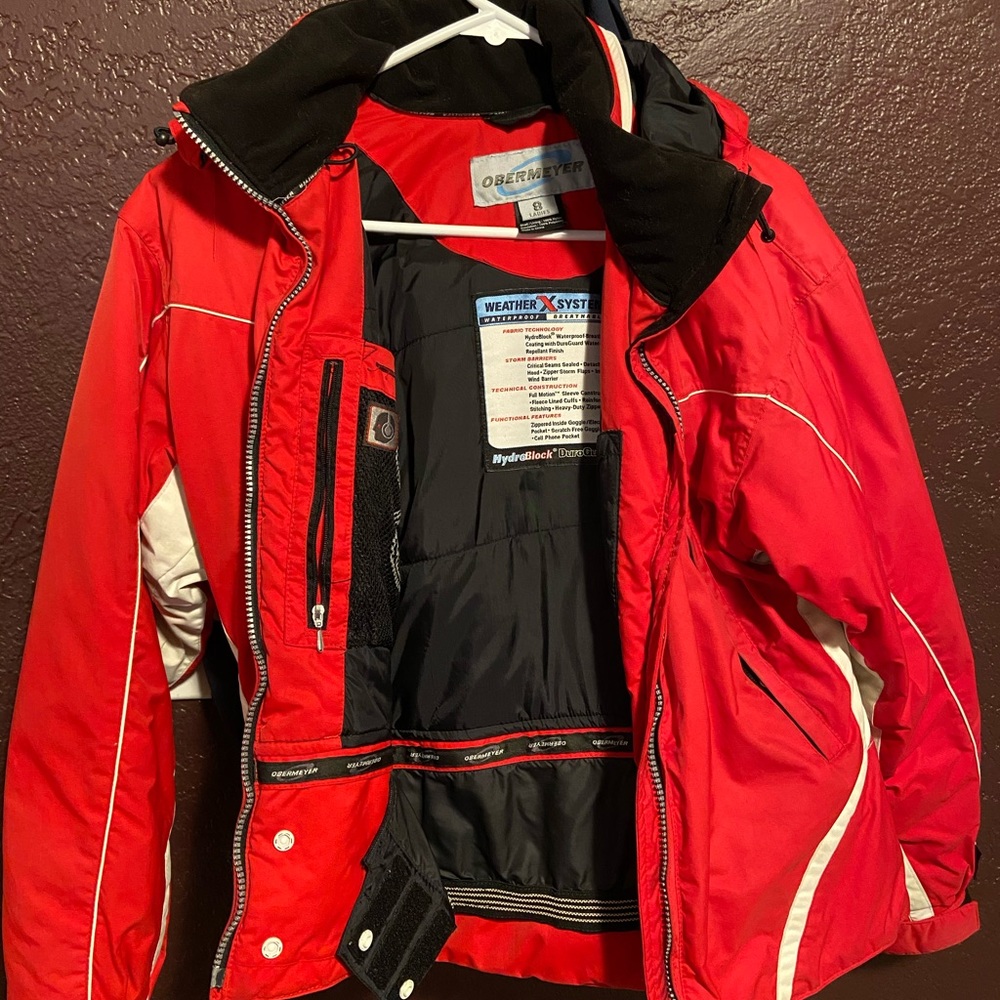 Obermeyer snowboard ski jacket size 8 or xs-medium